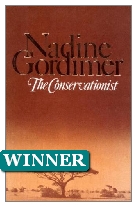 1974 Winner - The Conservationist by Nadine Gordimer (Published by Jonathan Cape)