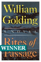 1980 Winner - Rites of Passage by William Golding (Published by Faber & Faber)