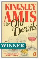 1986 Winner - The Old Devils by Kingsley Amis (Published by Hutchinson)