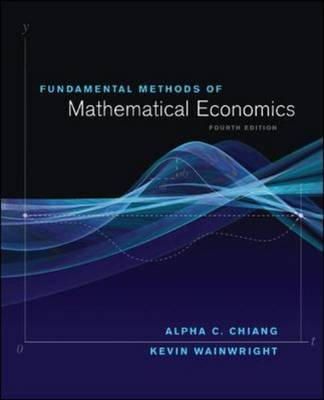 Chiang - Fundamental Methods of Mathematical Economics - 9780070109100 - V9780070109100