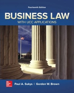 Paul A. Sukys - Business Law with UCC Applications (IRWIN BUSINESS LAW) - 9780077733735 - V9780077733735