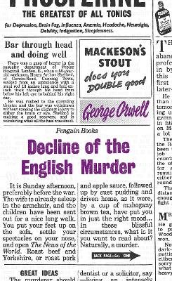 George Orwell - Decline of the English Murder - 9780141191263 - V9780141191263