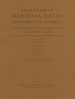 David Howlett - Dictionary of Medieval Latin from British Sources - 9780197264362 - V9780197264362