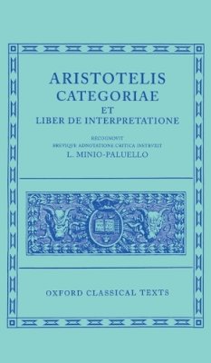 Aristotle - Aristotle Categoriae Et Liber De Interpretatione - 9780198145073 - V9780198145073