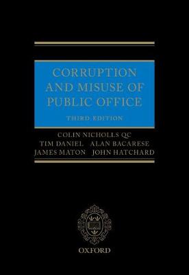 Colin Nicholls - Corruption and Misuse of Public Office 3e - 9780198735434 - V9780198735434