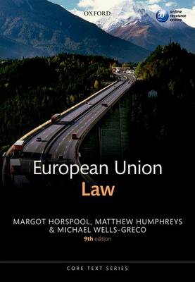 Margot Horspool - European Union Law (Core Texts Series) - 9780198758525 - V9780198758525