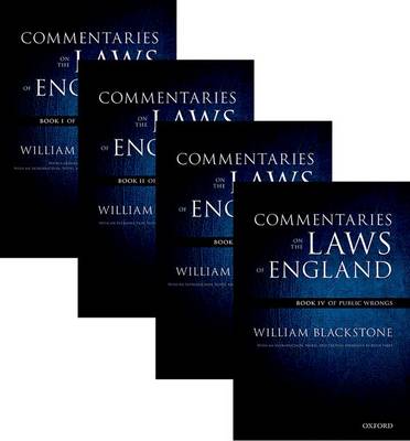 Sir William Blackstone - The Oxford Edition of Blackstone´s: Commentaries on the Laws of England: Book I, II, III, and IV - 9780199600984 - V9780199600984