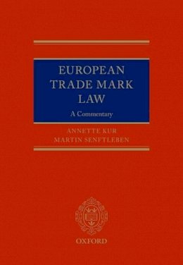 Annette Kur - European Trade Mark Law - 9780199680443 - V9780199680443