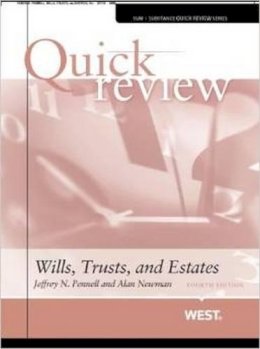 Pennell, Jeffrey, Newman, Alan - Quick Review of Wills, Trusts, and Estates (Quick Review Series) - 9780314286857 - V9780314286857