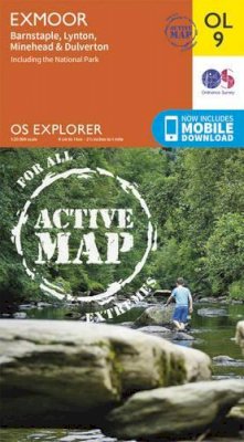 Ordnance Survey - Exmoor, Barnstaple, Lynton, Minehead & Dulverton (OS Explorer Map Active) - 9780319469279 - V9780319469279