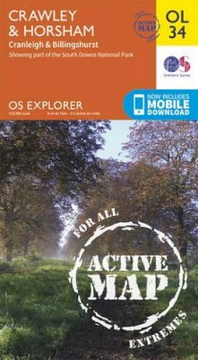 Ordnance Survey - Crawley & Horsham, Cranleigh & Billingshurst (OS Explorer Map Active) - 9780319469521 - V9780319469521