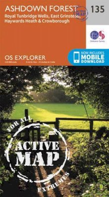 Ordnance Survey - Ashdown Forest (OS Explorer Active Map) - 9780319470077 - V9780319470077