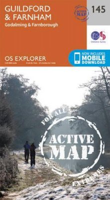 Ordnance Survey - Guildford and Farnham (OS Explorer Active Map) - 9780319470176 - V9780319470176