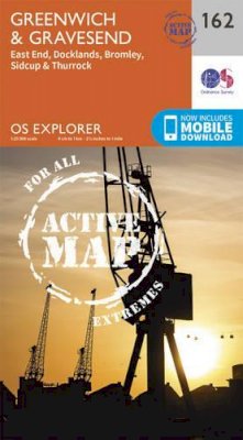 Ordnance Survey - Greenwich and Gravesend (OS Explorer Active Map) - 9780319470343 - V9780319470343