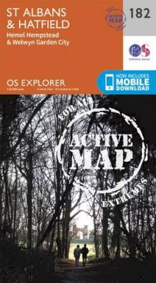 Ordnance Survey - St. Albans and Hatfield (OS Explorer Active Map) - 9780319470541 - V9780319470541