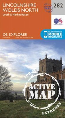 Ordnance Survey - Lincolnshire Wolds North (OS Explorer Active Map) - 9780319471548 - V9780319471548