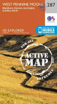 Ordnance Survey - West Pennine Moors - Blackburn, Darwen and Accrington (OS Explorer Active Map) - 9780319471593 - V9780319471593