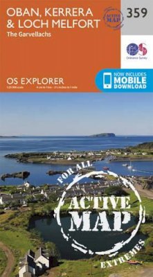 Ordnance Survey - Oban, Kerrera and Loch Melfort (OS Explorer Active Map) - 9780319472309 - V9780319472309