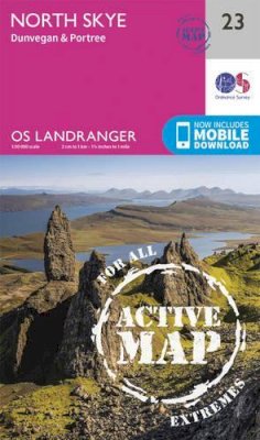 Ordnance Survey - North Skye, Dunvegan & Portree (OS Landranger Active Map) - 9780319473467 - V9780319473467