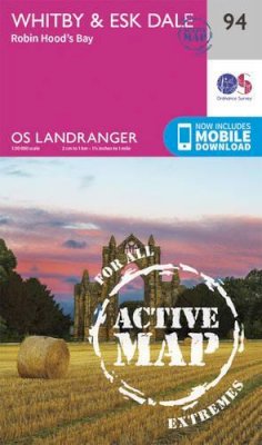 Ordnance Survey - Whitby, Esk Dale & Robin Hood's Bay (OS Landranger Active Map) - 9780319474174 - V9780319474174