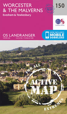 Ordnance Survey - Worcester & the Malverns, Evesham & Tewkesbury (OS Landranger Active Map) - 9780319474730 - V9780319474730