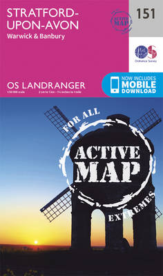 Ordnance Survey - Stratford-Upon-Avon, Warwick & Banbury (OS Landranger Active Map) - 9780319474747 - V9780319474747