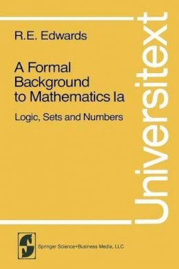 R. E. Edwards - Formal Background to Mathematics - 9780387904313 - V9780387904313