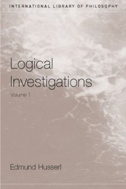 Welton - Logical Investigations Volume 1 - 9780415241892 - V9780415241892