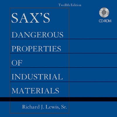 Richard J. Lewis - Sax's Dangerous Properties of Industrial Materials, Set CD-ROM - 9780470623244 - V9780470623244