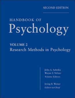 Irving B. Weiner - Handbook of Psychology, Research Methods in Psychology - 9780470890646 - V9780470890646