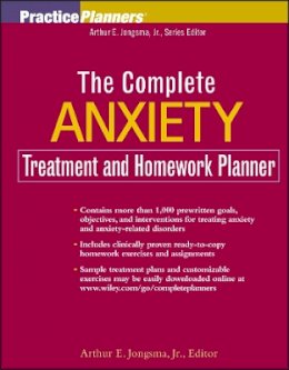 Jongsma - The Complete Anxiety Treatment and Homework planner - 9780471645481 - V9780471645481