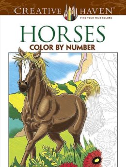 George Toufexis - Creative Haven Horses Color by Number Coloring Book - 9780486793849 - V9780486793849