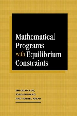 Zhi-Quan Luo - Mathematical Programs with Equilibrium Constraints - 9780521065085 - V9780521065085