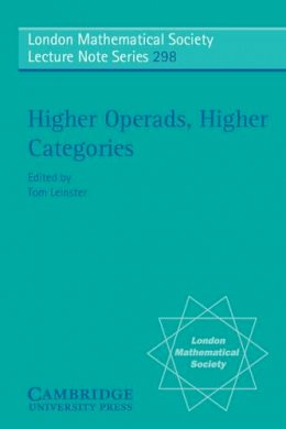 Tom Leinster - Higher Operads, Higher Categories - 9780521532150 - V9780521532150