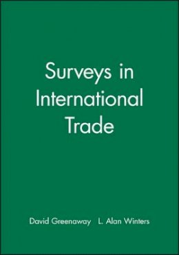 Greenaway - Surveys in International Trade - 9780631185895 - V9780631185895