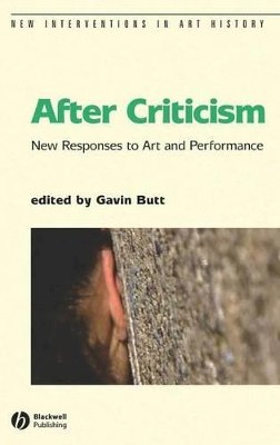 Butt - After Criticism - 9780631232834 - V9780631232834