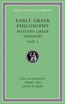 Andr Laks - Early Greek Philosophy, Volume V: Western Greek Thinkers, Part 2 (Loeb Classical Library) - 9780674997066 - V9780674997066