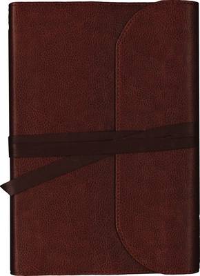 Thomas Nelson - NKJV, Journal the Word Bible, Large Print, Premium Leather, Brown, Red Letter Edition: Reflect on Your Favorite Verses - 9780718090920 - V9780718090920