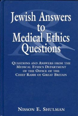 Nisson Schulman - Jewish Answers to Medical Questions - 9780765760166 - V9780765760166