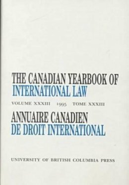 McRae - The Canadian Yearbook of International Law, Vol. 33, 1995 - 9780774805667 - V9780774805667