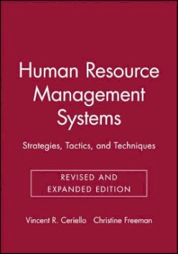 Vincent R. Ceriello - Human Resource Management Systems: Strategies, Tactics, and Techniques - 9780787945367 - V9780787945367