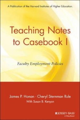 James P. Honan - Teaching Notes to Casebook I: A Guide for Faculty and Administrators - 9780787953935 - V9780787953935