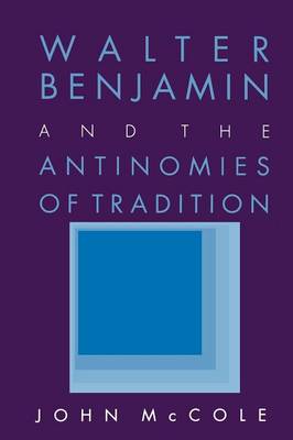 John McCole - Walter Benjamin and the Antinomies of Tradition - 9780801497117 - V9780801497117