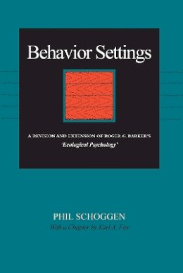 Phil Schoggen - Behavior Settings - 9780804715430 - V9780804715430