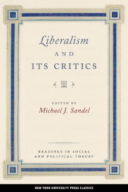 Sandel - Liberalism and Its Critics - 9780814778418 - V9780814778418