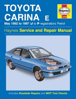 Haynes Publishing - Toyota Carina E Petrol (May 92 - 97) Haynes Repair Manual - 9780857335890 - V9780857335890