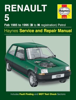 Haynes Publishing - Renault 5 Petrol Service And Repair Manual - 9780857337535 - V9780857337535