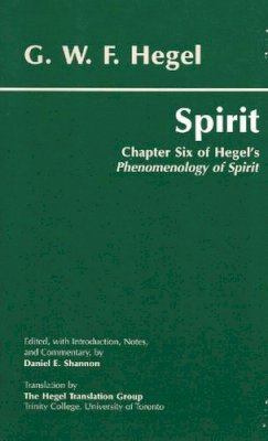 G. W. F. Hegel - Spirit - 9780872205697 - V9780872205697