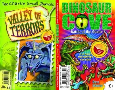 Stone, Rex, Small, Charlie - Dinosaur Cove: Battle of the Giants/The Charlie Small Journals: Valley of Terrors: World Book Day - 9780956287724 - KAK0009598