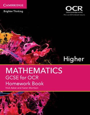 Nick Asker - GCSE Mathematics for OCR Higher Homework Book - 9781107496927 - V9781107496927